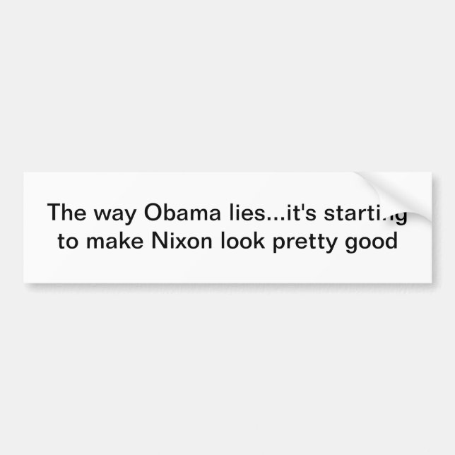 Obama lies bumper sticker (Front)