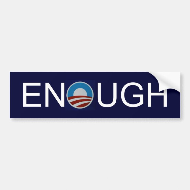 Obama-logo-712385, ENOUGH Bumper Sticker (Front)