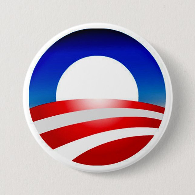 Obama Logo Design Zazzle Products 3 Inch Round Button (Front)