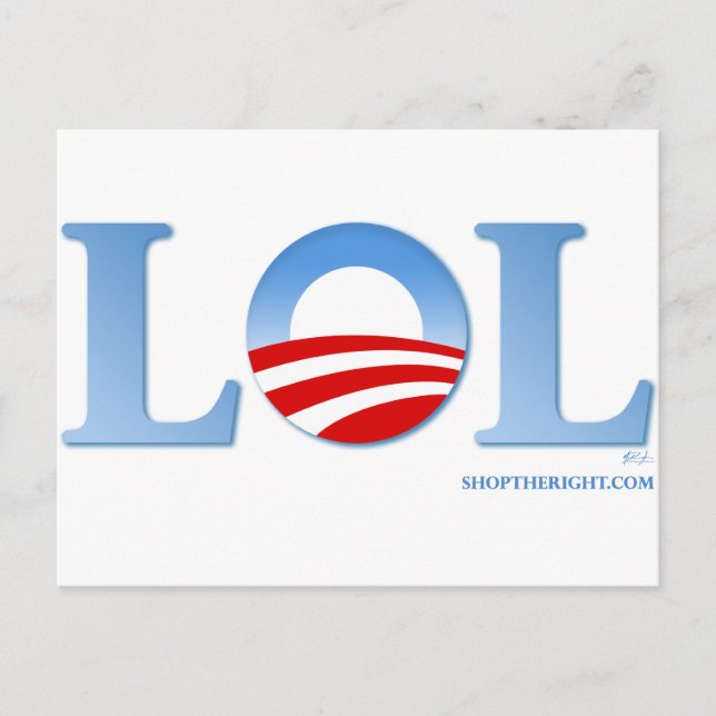 Obama LOL Postcard (Front)
