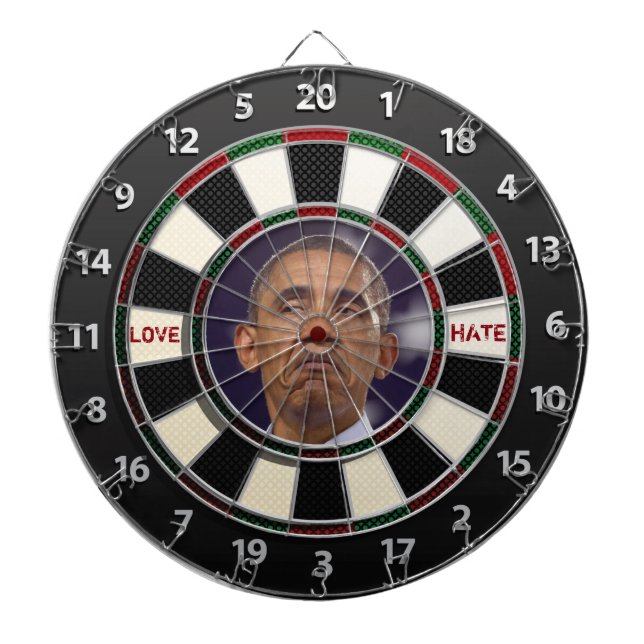 Obama LOVE or HATE Dartboard (Front)