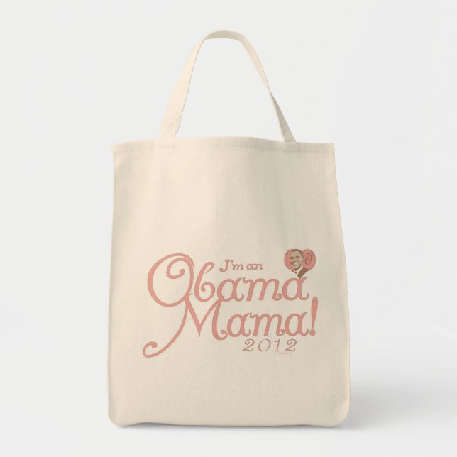 Obama Mama 2012 by ButtonZup Tote Bag (Front)
