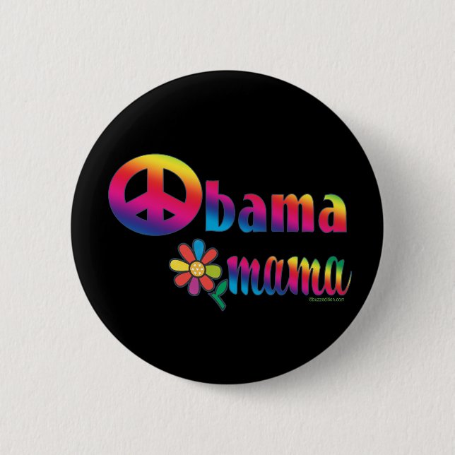 Obama Mama 2 Inch Round Button (Front)