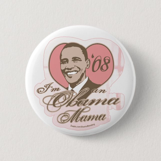 Obama Mama Button  (Front)