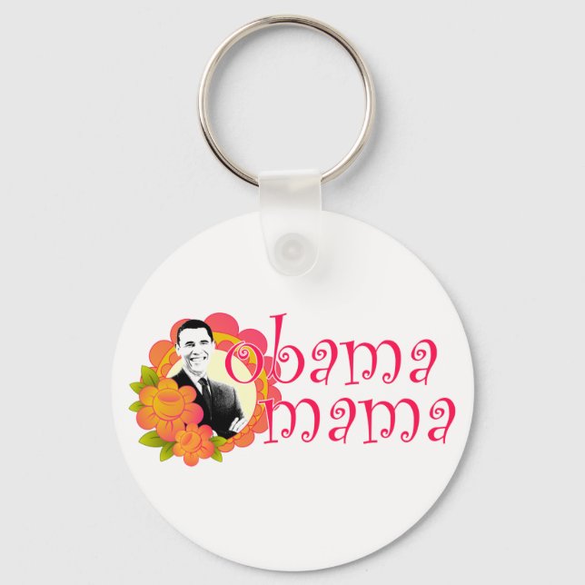 obama mama keychain (Front)