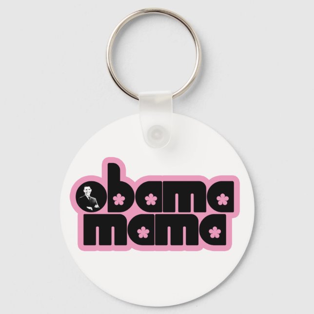 obama mama keychain (Front)