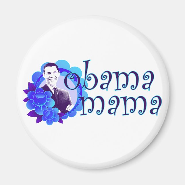 obama mama magnet (Front)