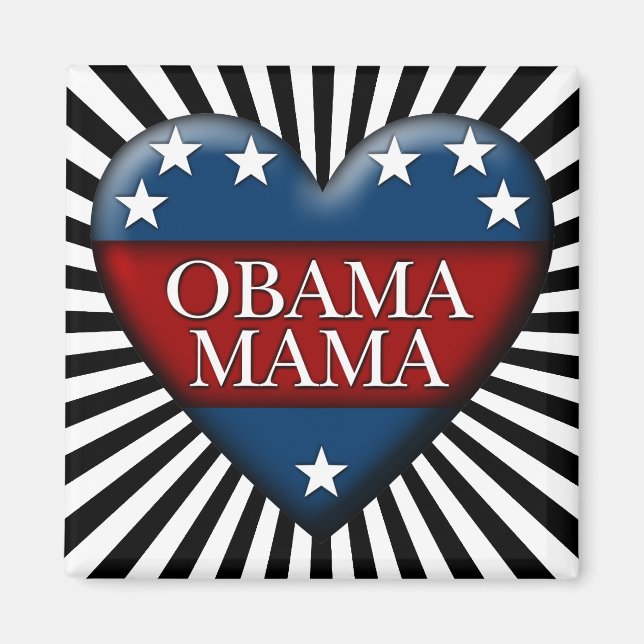 obama mama magnet (Front)