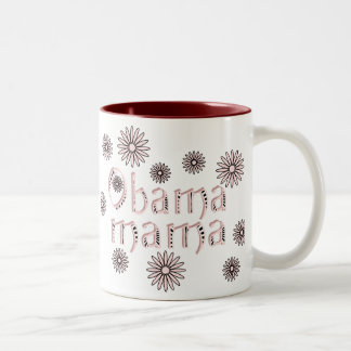 Obama Mama Personalize Name Flowers Mug