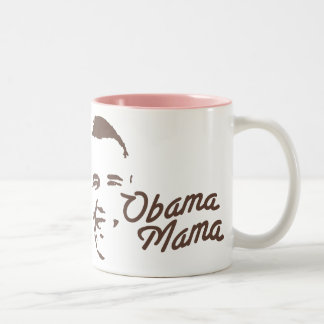 OBAMA MAMA Two-Tone COFFEE MUG