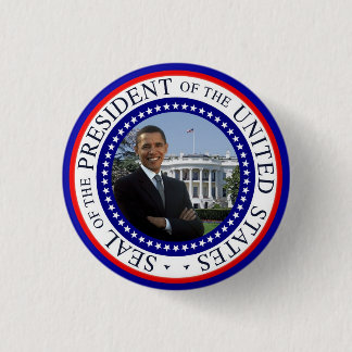 Obama Mini Button - Red White and Blue