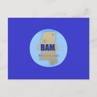 Obama Mississippi Postcard