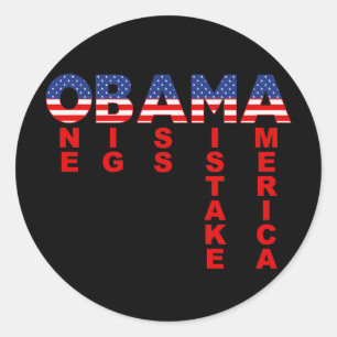Obama Mistake 1 Classic Round Sticker