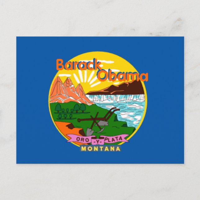 Obama Montana Postcard (Front)