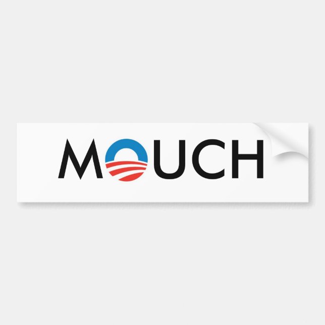 OBAMA MOUCH BUMPER STICKER (Front)