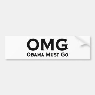 Obama Must Go Anti Obama Bumper Sticker