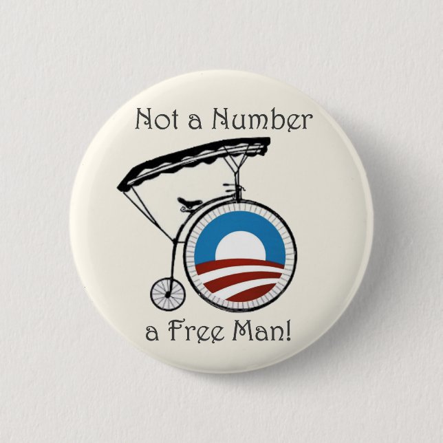 Obama Not a Number 2 Inch Round Button (Front)