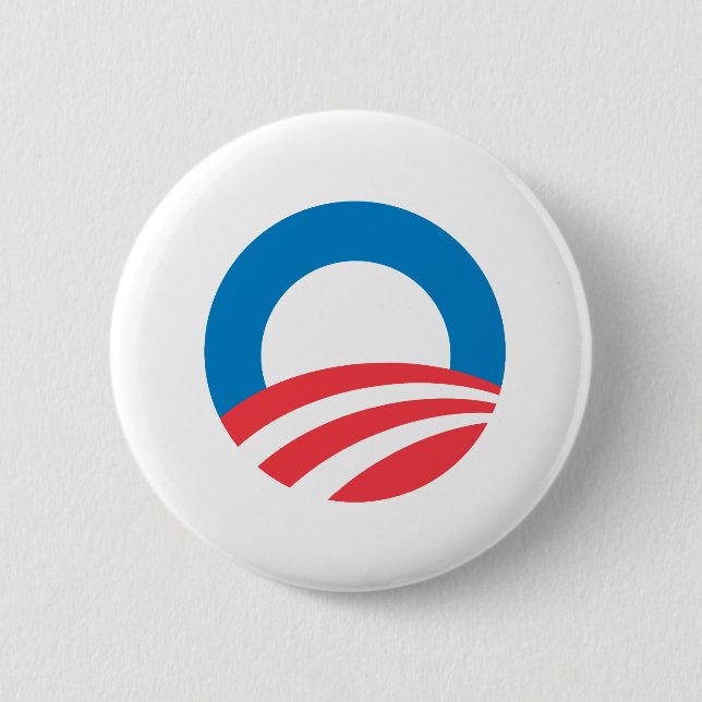 Obama O 2 Inch Round Button (Front)