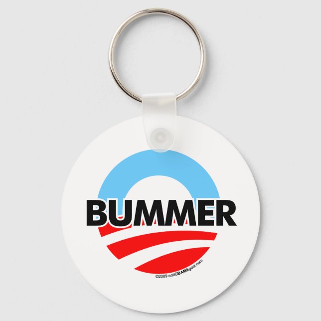 Obama O Bummer Logo Keychain (Front)