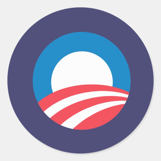 Obama O Classic Round Sticker (Front)