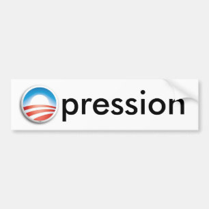 obama-o, pression bumper sticker