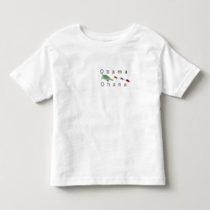 Obama Ohana (Hawaiian 'family') turtles kids Toddler T-shirt