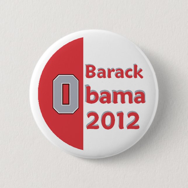 OBAMA OHIO 2 INCH ROUND BUTTON (Front)