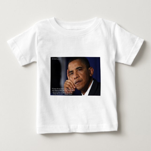 Obama "On Changing" Wisdom Quote Gifts & Tees (Front)