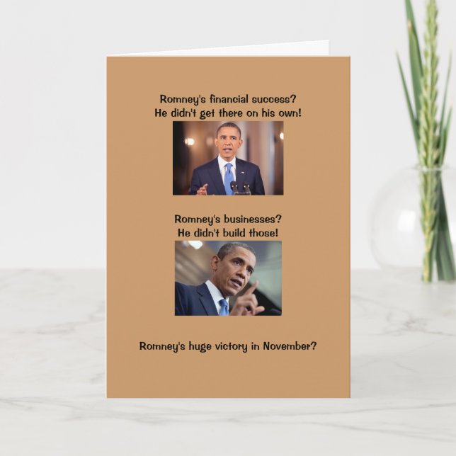 Obama on success card (Front)