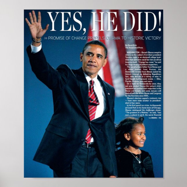 Obama : Oui, il a fait une affiche (Devant)