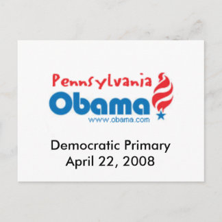 Obama PA Postcard