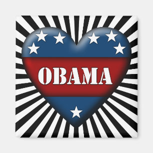 obama patriotic heart magnet
