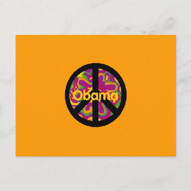 Obama Peace Postcard (Front)