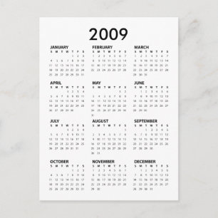 Obama Pocket Calendar - Inauguration Crowd Postcard