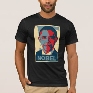 Obama Pop Art Nobel Peace Prize T shirt