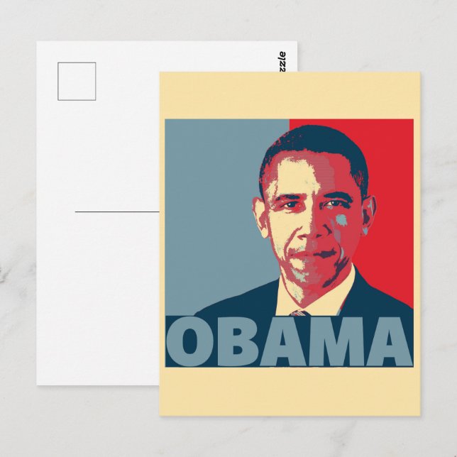 OBAMA POP ART   POSTCARD (Front/Back)