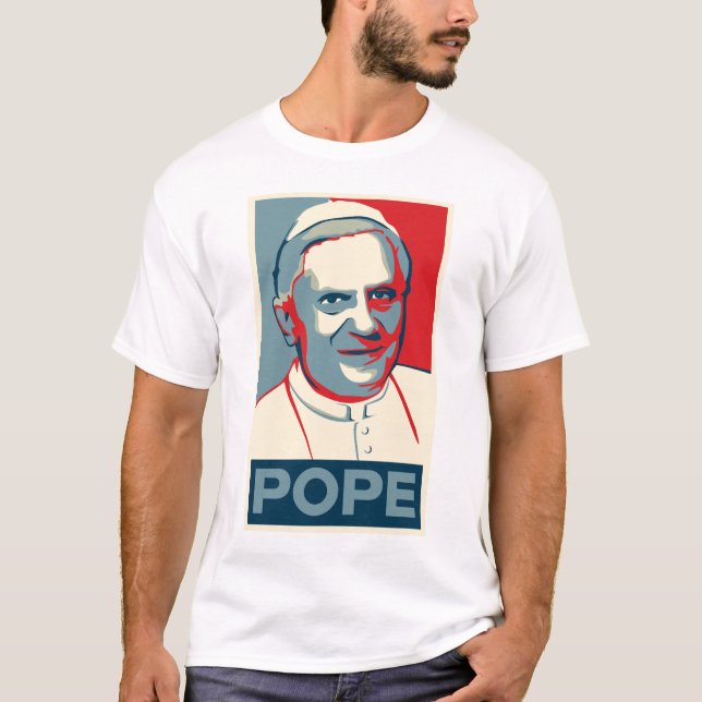 Obama Pope Design T-Shirt (Front)
