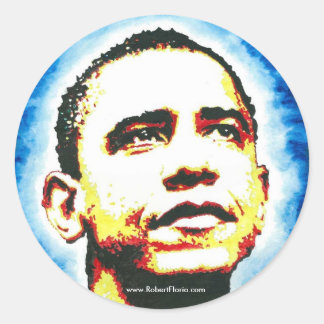 OBAMA Portrait Sticker BY ROBERT FLORIO Logo