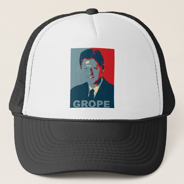 Obama Poster - Grope Trucker Hat (Front)