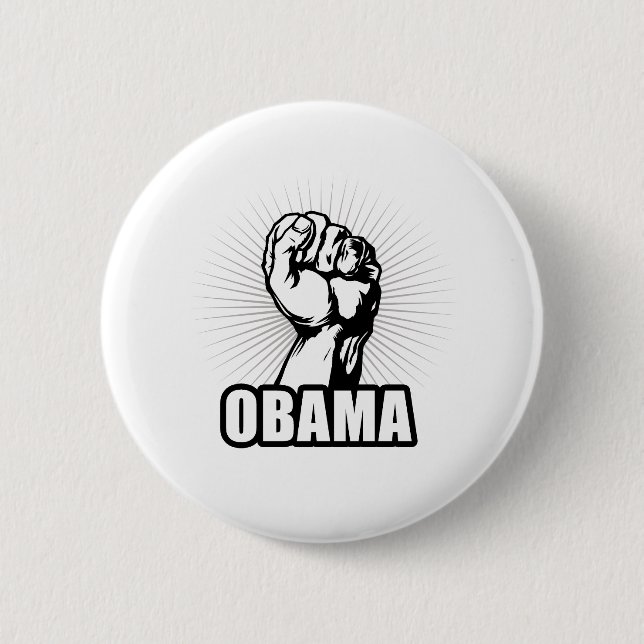 OBAMA POWER 2 INCH ROUND BUTTON (Front)