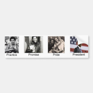 Obama Practice Pride President Bumper Sticker