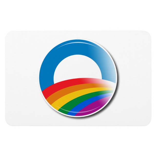 Obama Pride Button Magnet (Horizontal)