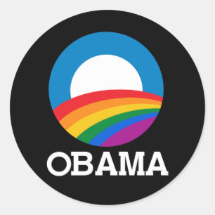 Obama Pride Classic Round Sticker