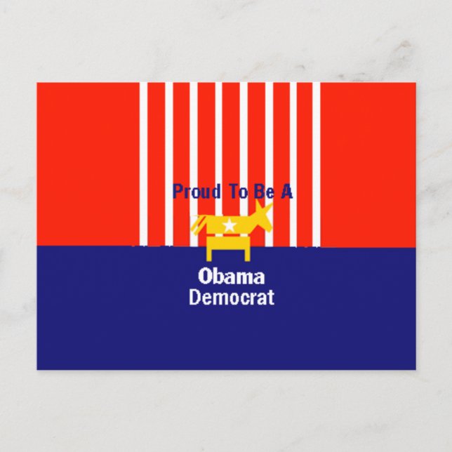 Obama Proud Postcard (Front)