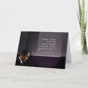 Obama Quote Holiday Card