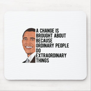 Obama Quotes Barack Obama Political Mouse Pad