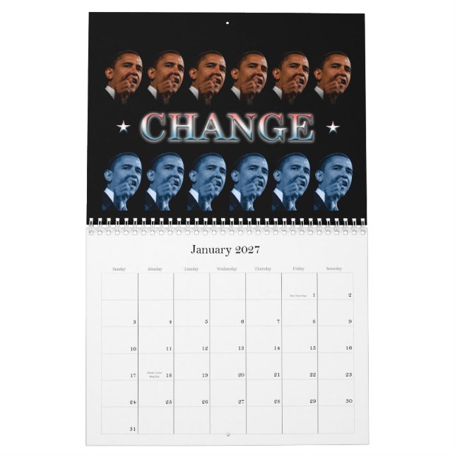 Obama Quotes - Customized Calendar (Jan 2027)