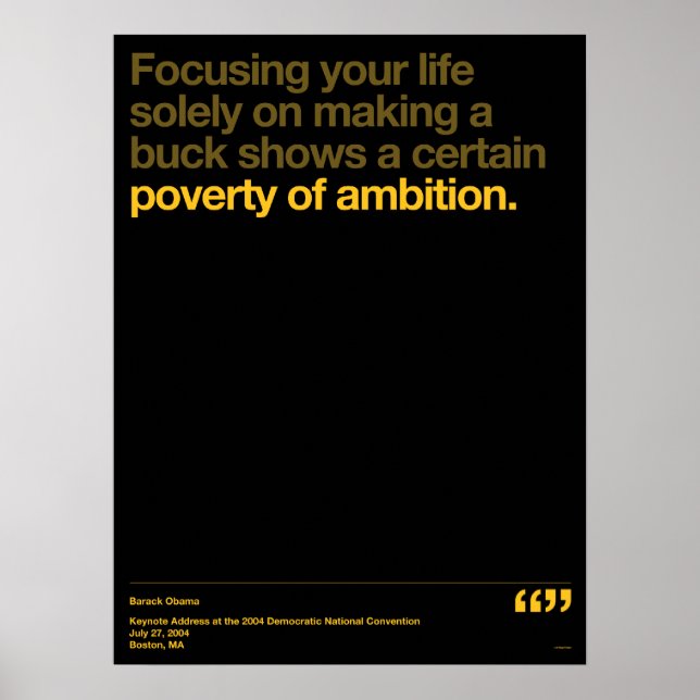Obama Quotes Poster (Front)