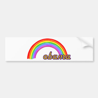 Obama Rainbow Bumper Sticker