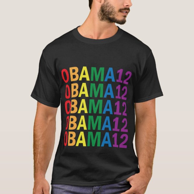 Obama Rainbow Pride 2012 Women's Shirt (Front)